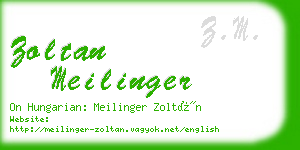 zoltan meilinger business card